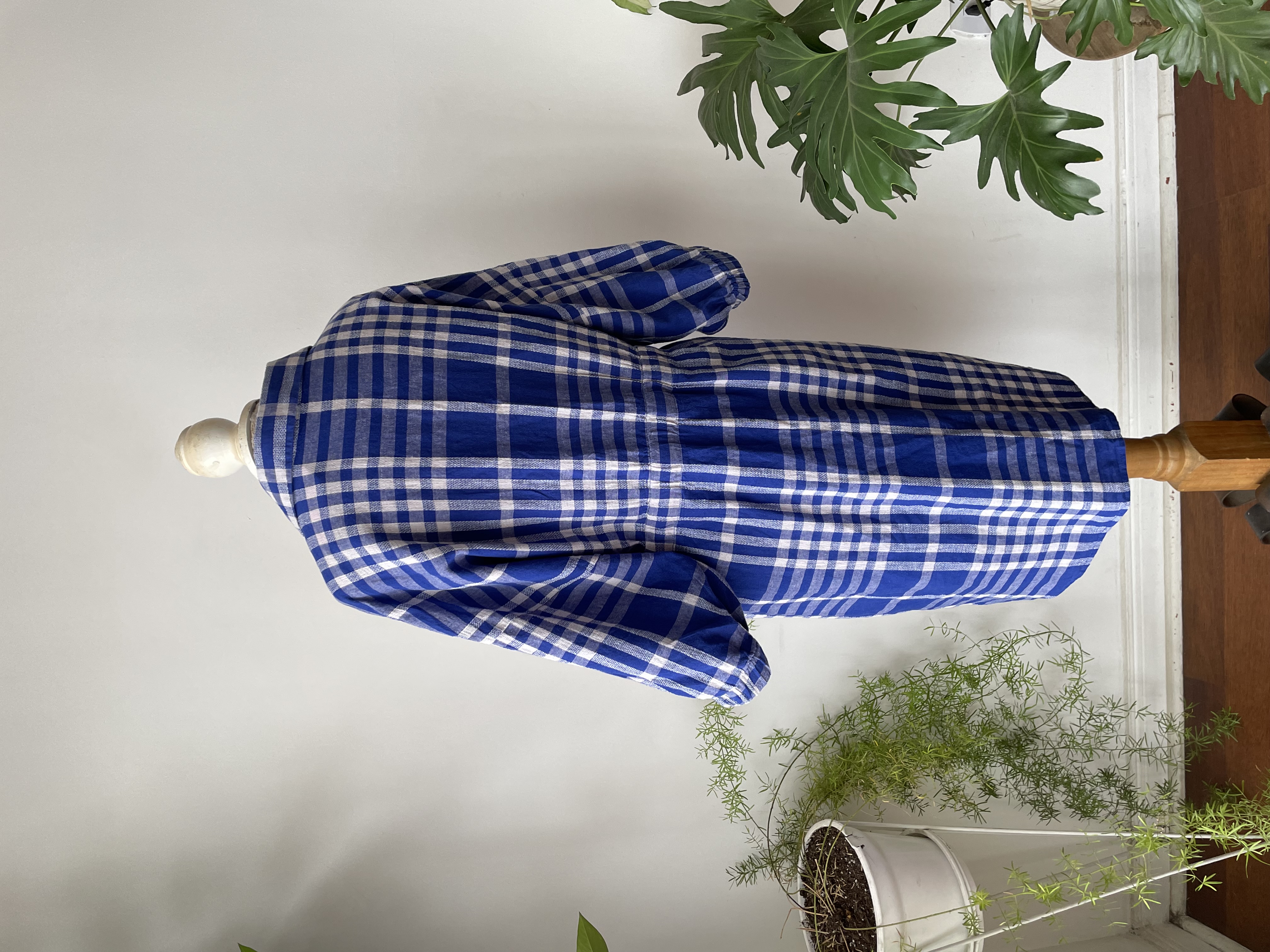 Vestido camisero azul. Talla. XL chico 4