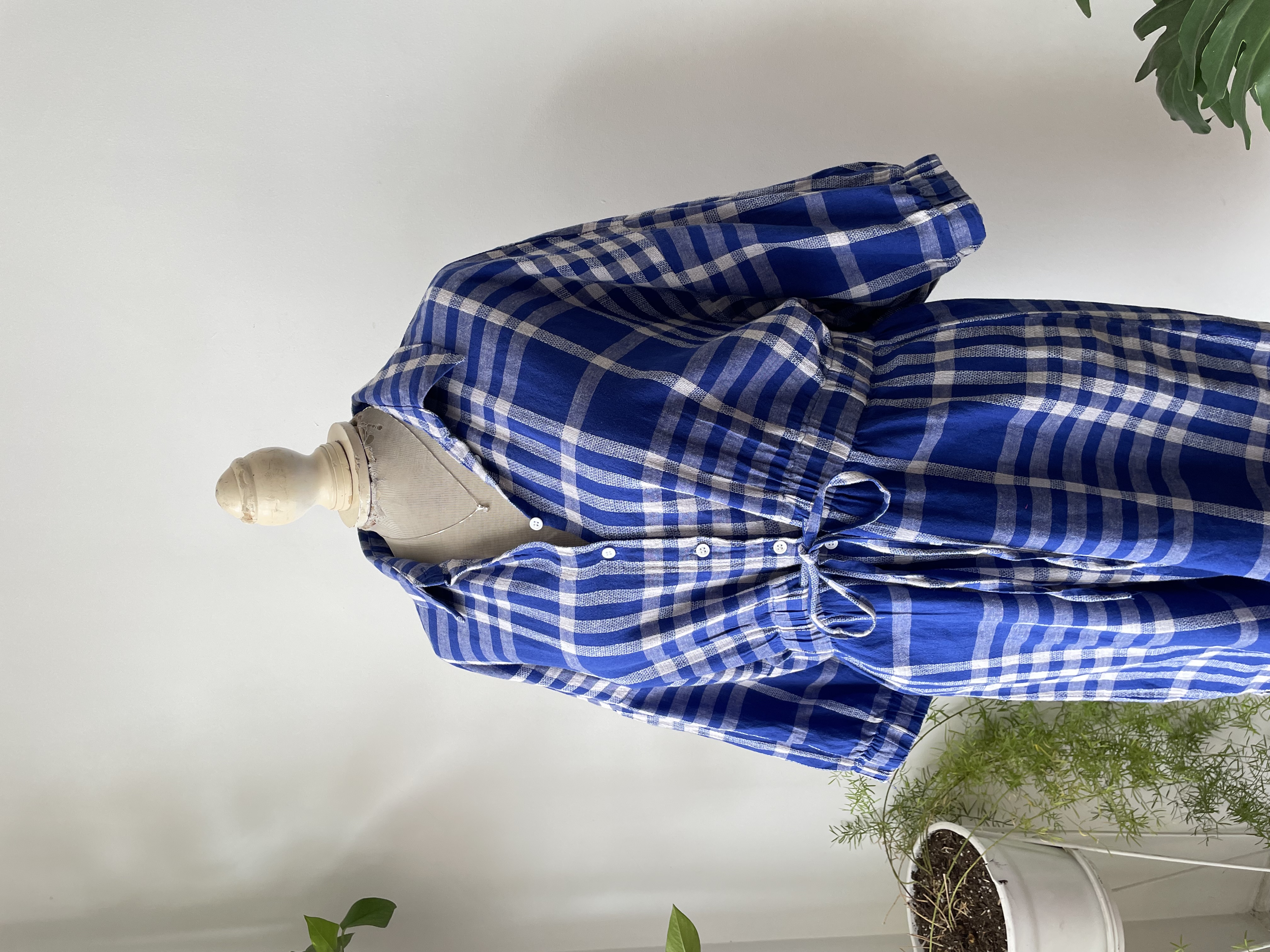 Vestido camisero azul. Talla. XL chico 2