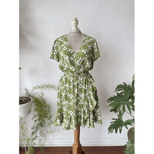 Verde flores. Talla: M Grande