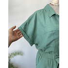 Enterito verde agua lino. Talla: 10 (L) 3