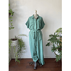 Enterito verde agua lino. Talla: 10 (L) 1