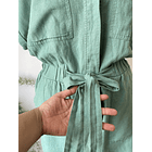 Enterito verde agua lino. Talla: 10 (L) 7