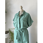 Enterito verde agua lino. Talla: 10 (L) 2