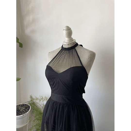 Vestido maxi tul. Talla: XS
