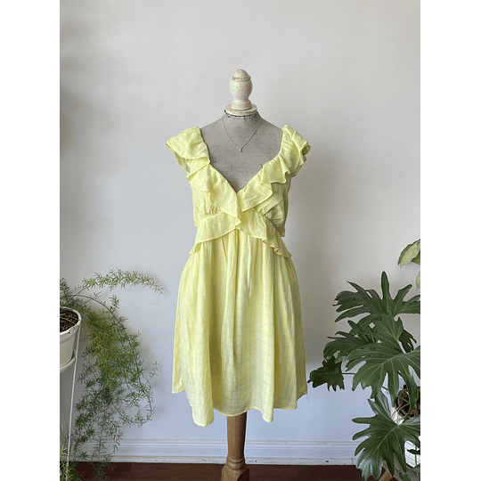 Vestido amarillo. Talla: L grande 