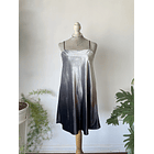Vestido velvet plata. Talla: L 1