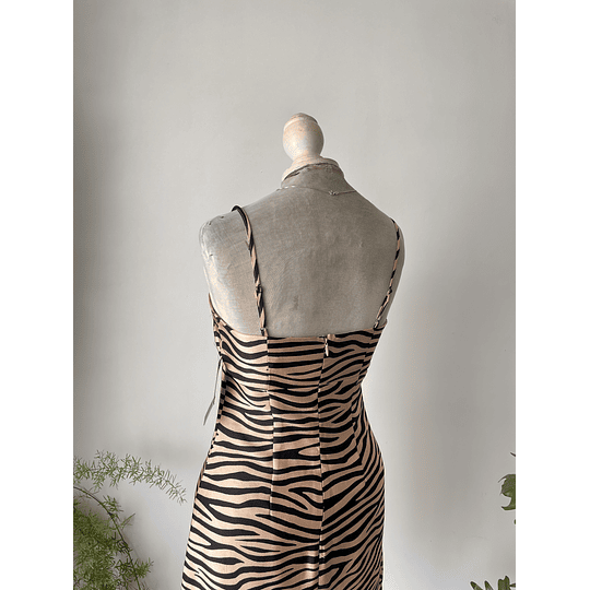 Vestido cebra. Talla: S