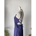 Vestido azul lino. Talla: M ajustable 3