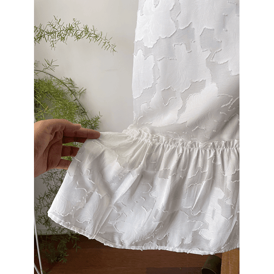 Vestido blanco bra. Talla: S