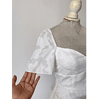 Vestido blanco bra. Talla: S 6