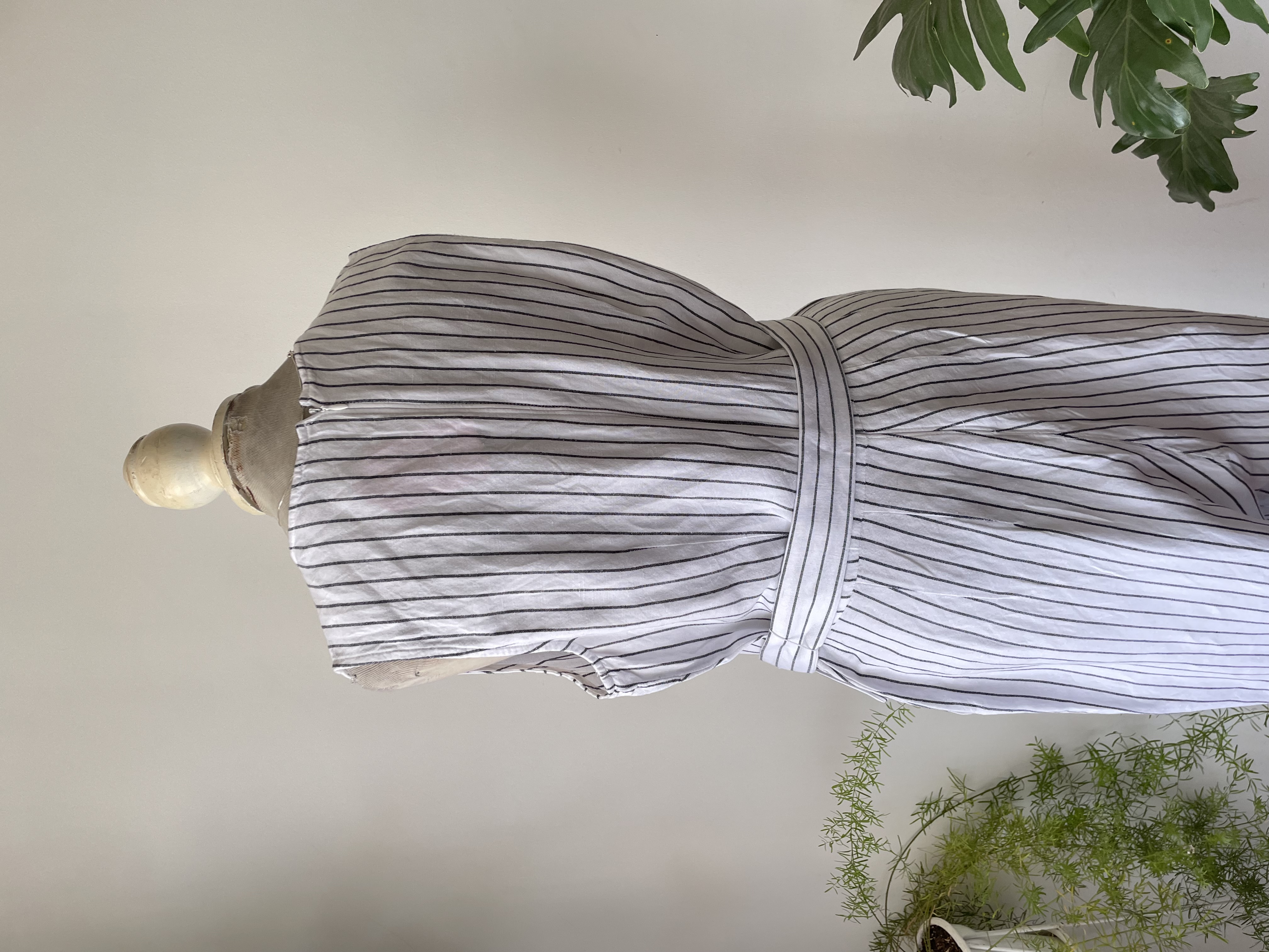 Enterito rayado lino. Talla: 10 (L 3