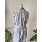 Enterito rayado lino. Talla: 10 (L 3