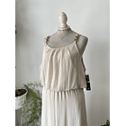 Vestido beige. Talla: XL 2