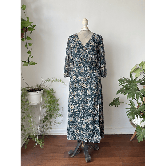 Vestido verde. Talla: 12 (L)