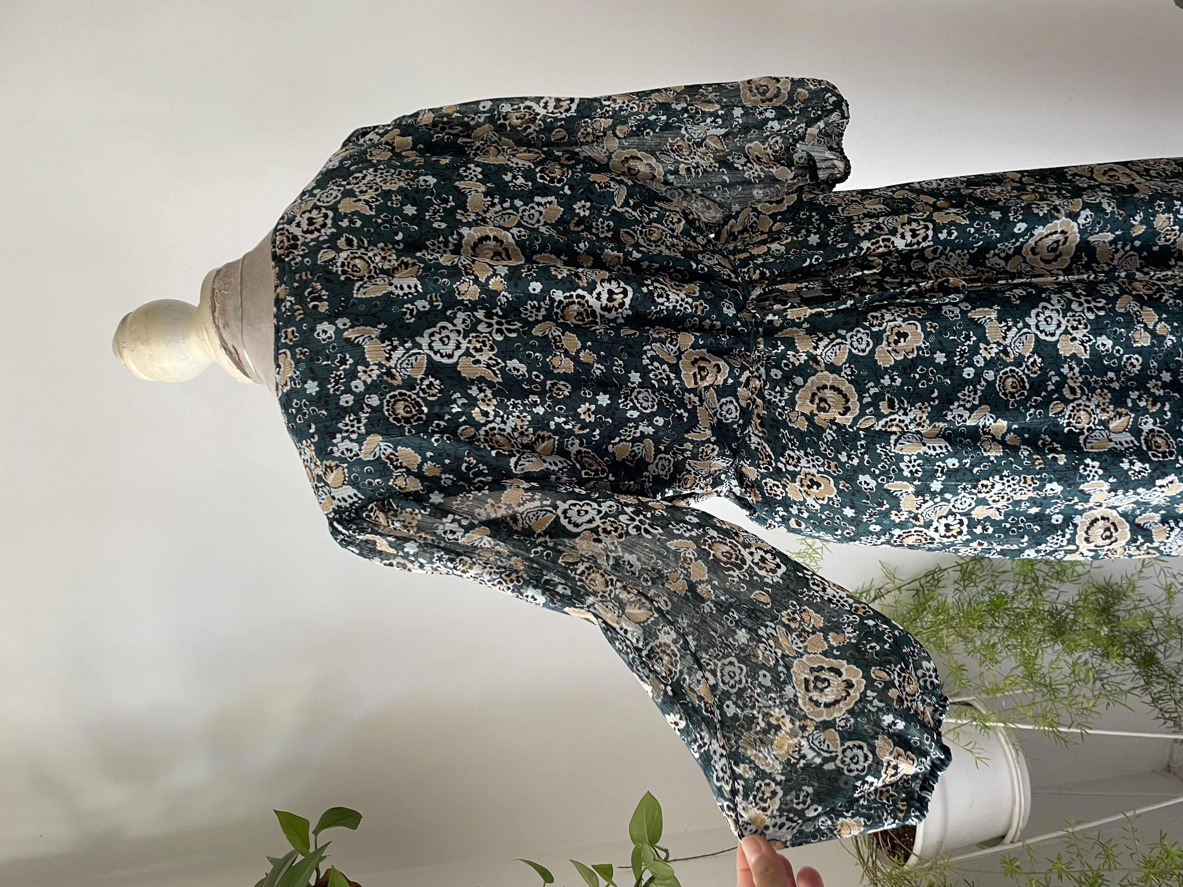 Vestido verde. Talla: 12 (L) 2