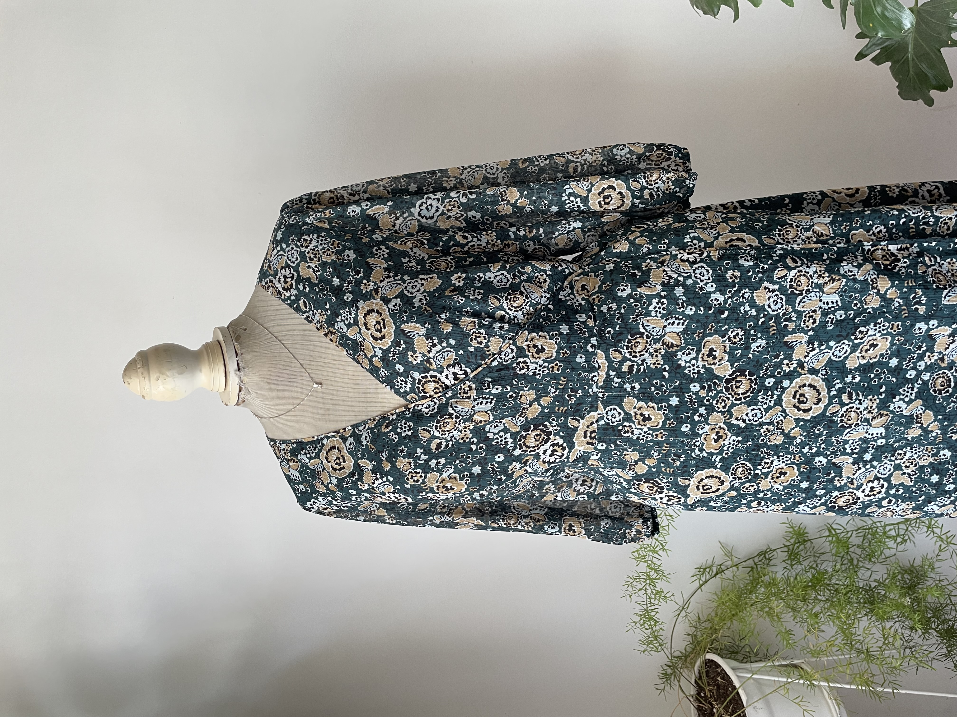 Vestido verde. Talla: 12 (L) 4