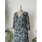 Vestido verde. Talla: 12 (L) 4