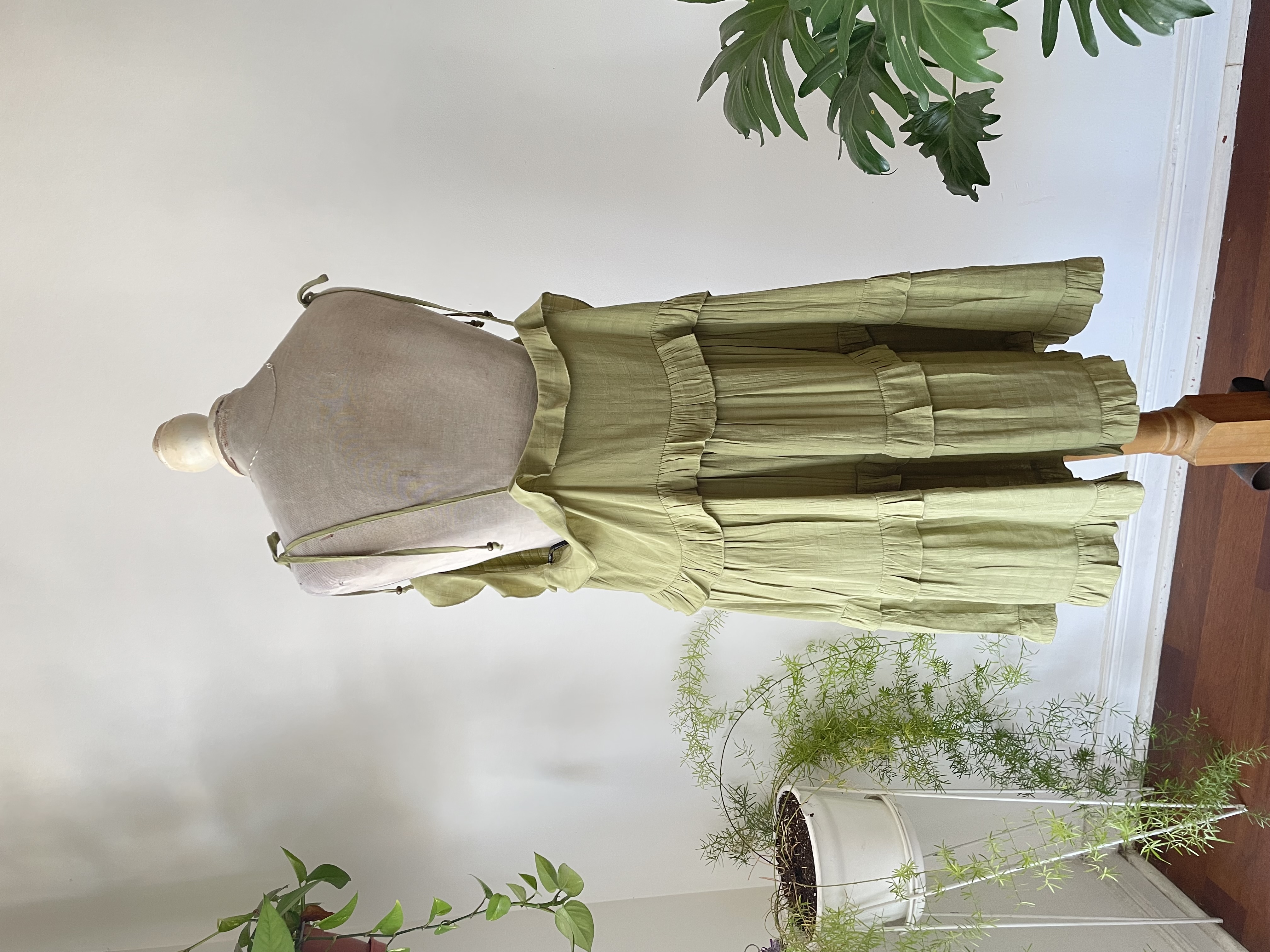 Vestido verde. Talla: 2X 3