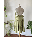 Vestido verde. Talla: 2X 3