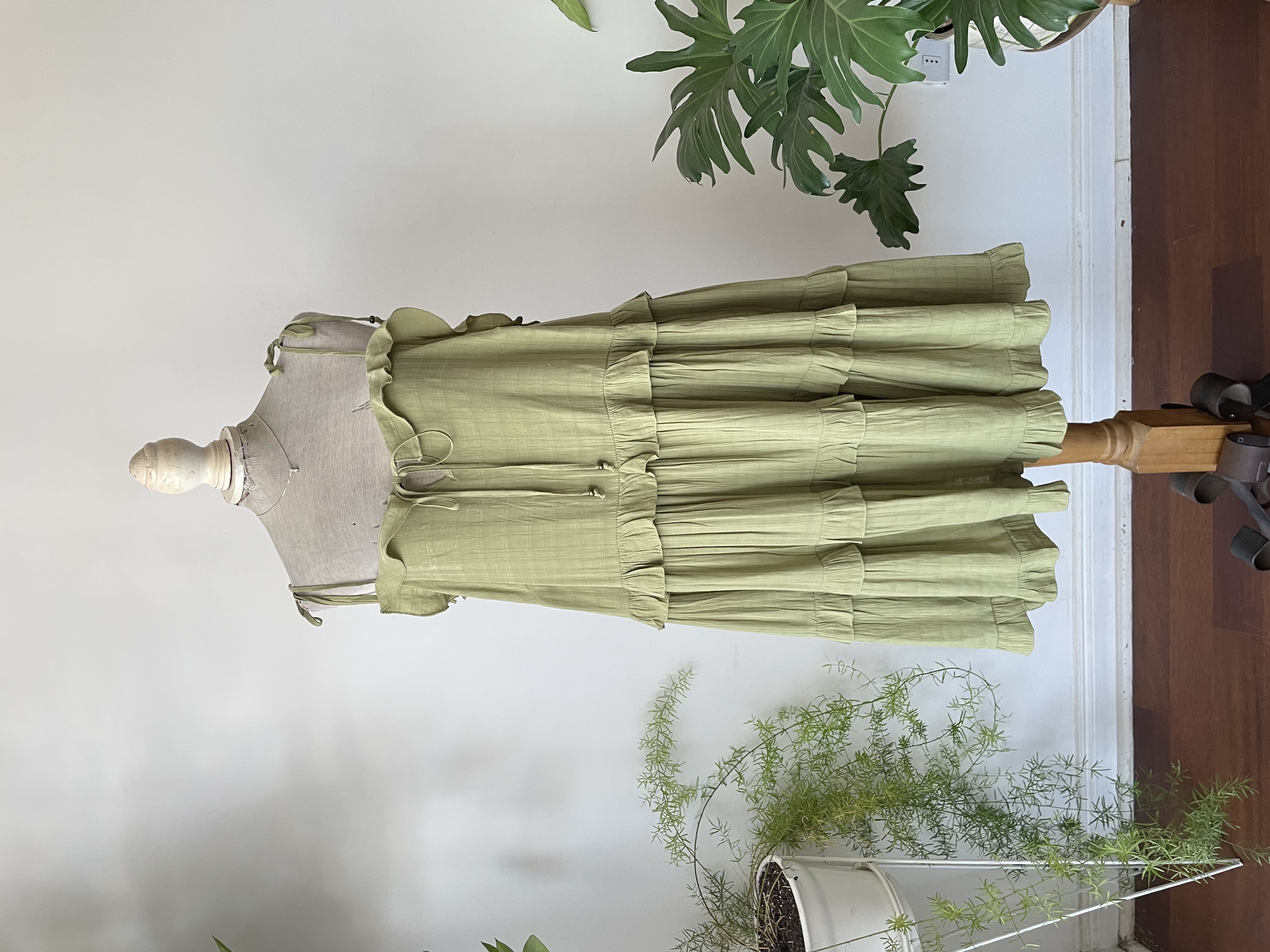 Vestido verde. Talla: 2X 1