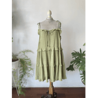 Vestido verde. Talla: 2X 1