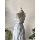 Vestido asimétrico celeste. Talla: XS 3