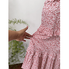 Vestido flores vuelitos. Talla: XS 5