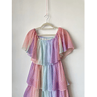 Vestido arcoíris. Talla: m 2