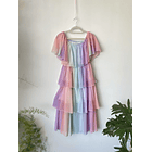 Vestido arcoíris. Talla: m 1