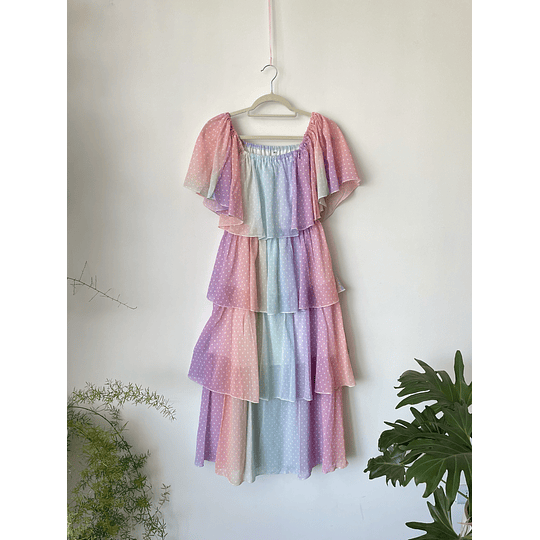 Vestido arcoíris. Talla: m