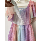 Vestido arcoíris. Talla: m 4