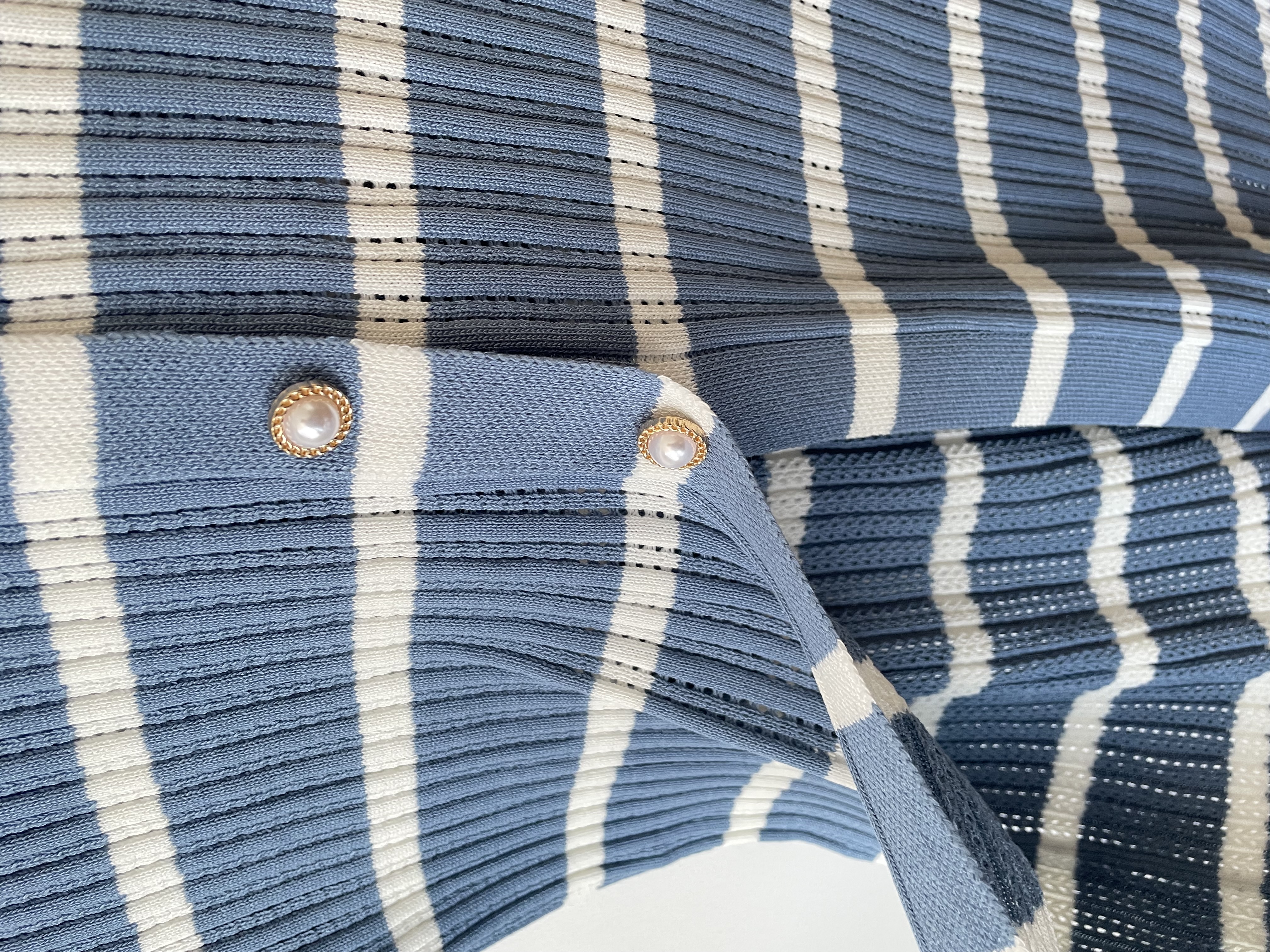 Vestido hilo celeste. Talla: M 3