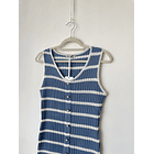 Vestido hilo celeste. Talla: M 2