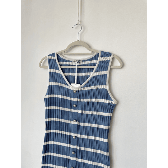 Vestido hilo celeste. Talla: M