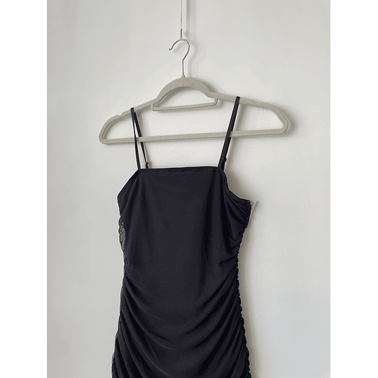 Vestido drapeado. Talla: S