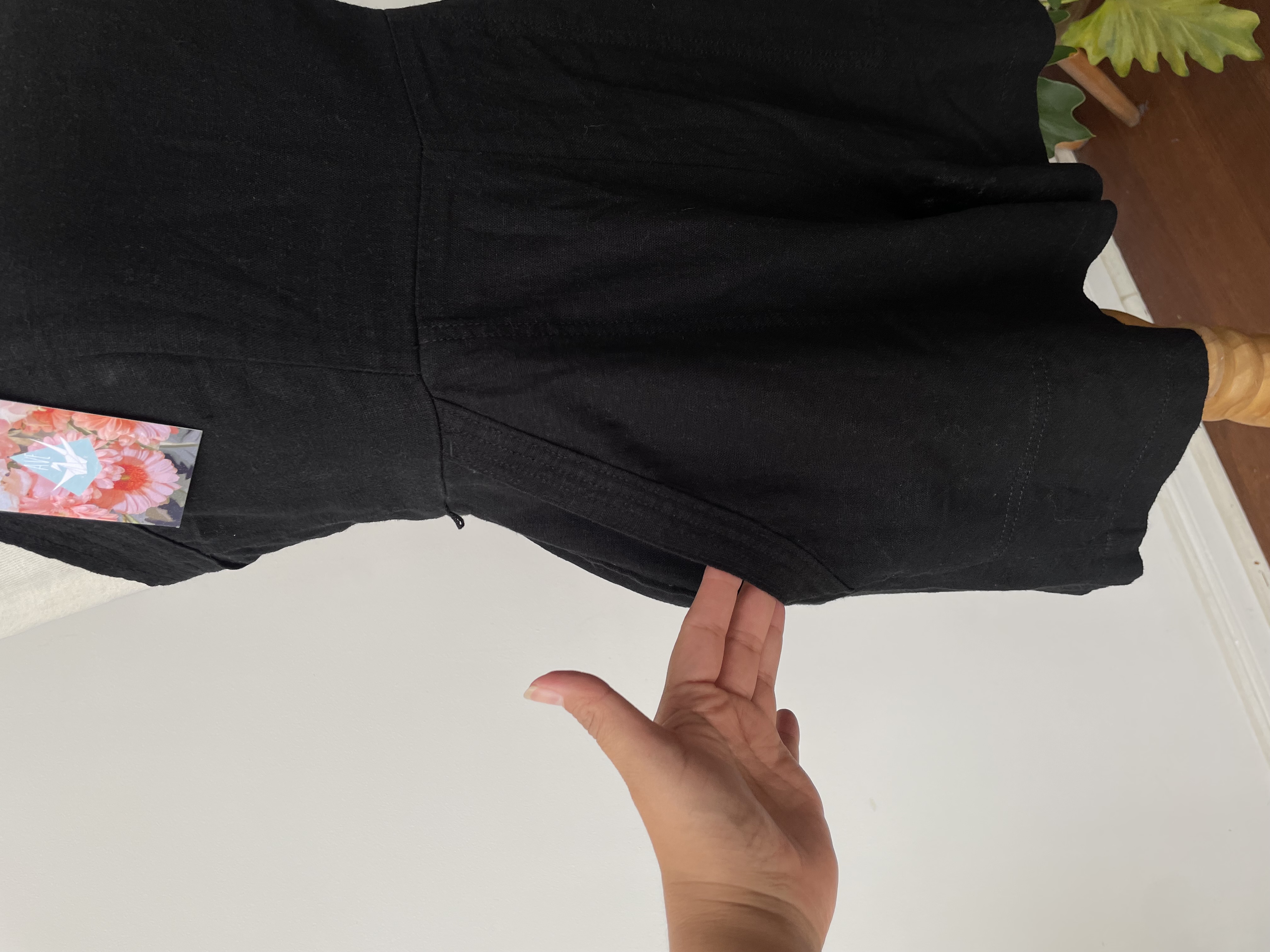 Enterito negro lino. Talla: M Petite 3