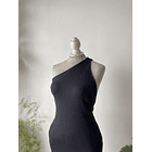 Vestido asimétrico  tiras. Talla: L 2