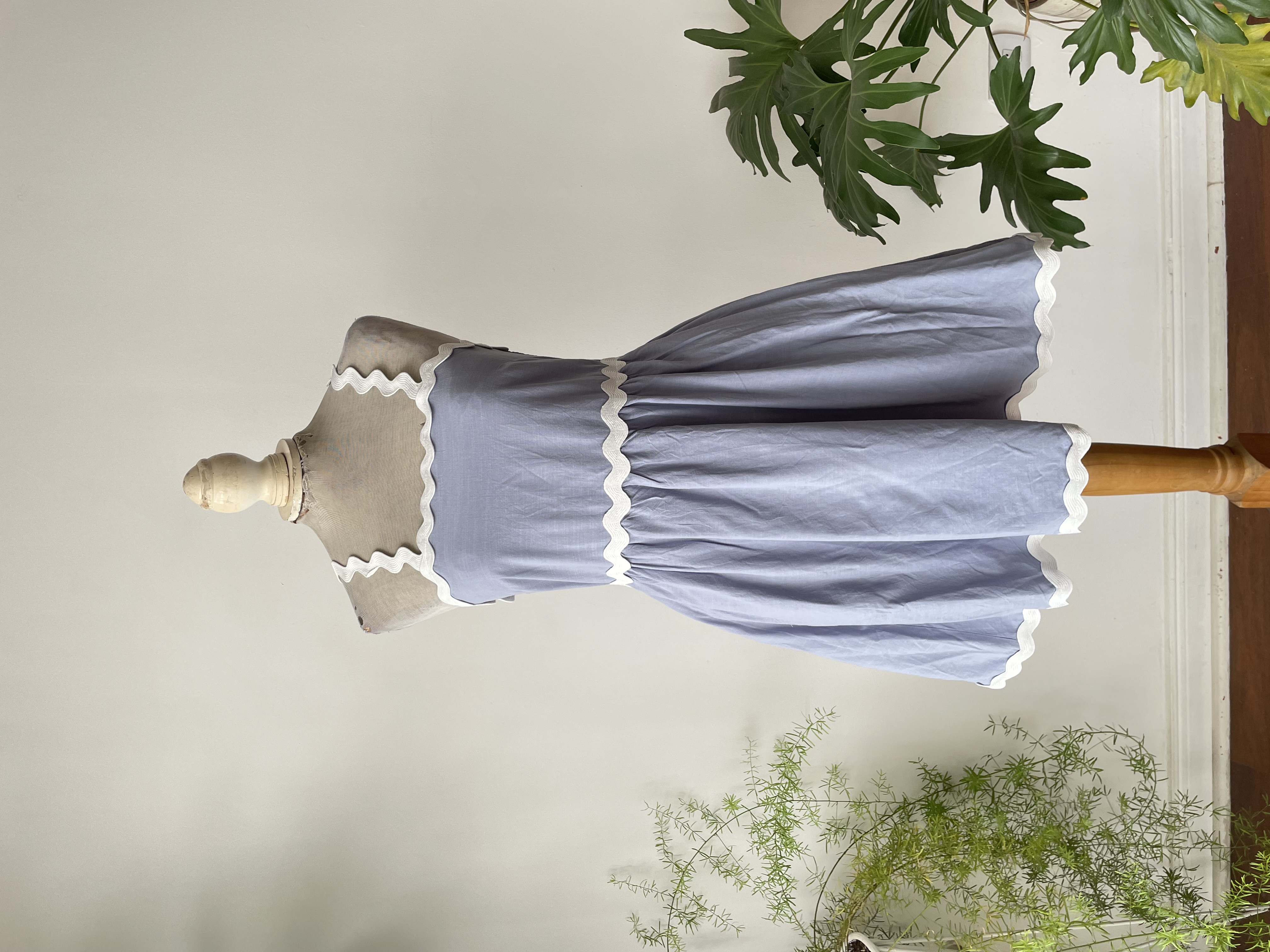 Vestido celeste. Talla: S elasticado 1