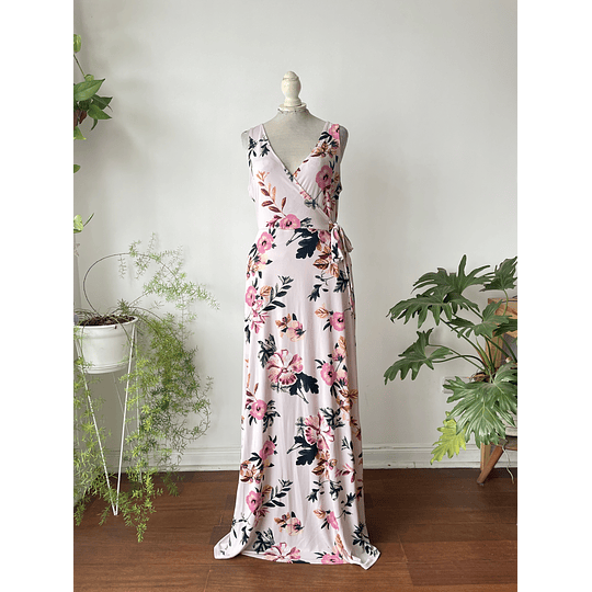 Vestido maxi floral. Talla: L