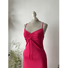 Vestido fucsia. Talla: S elasticado 2
