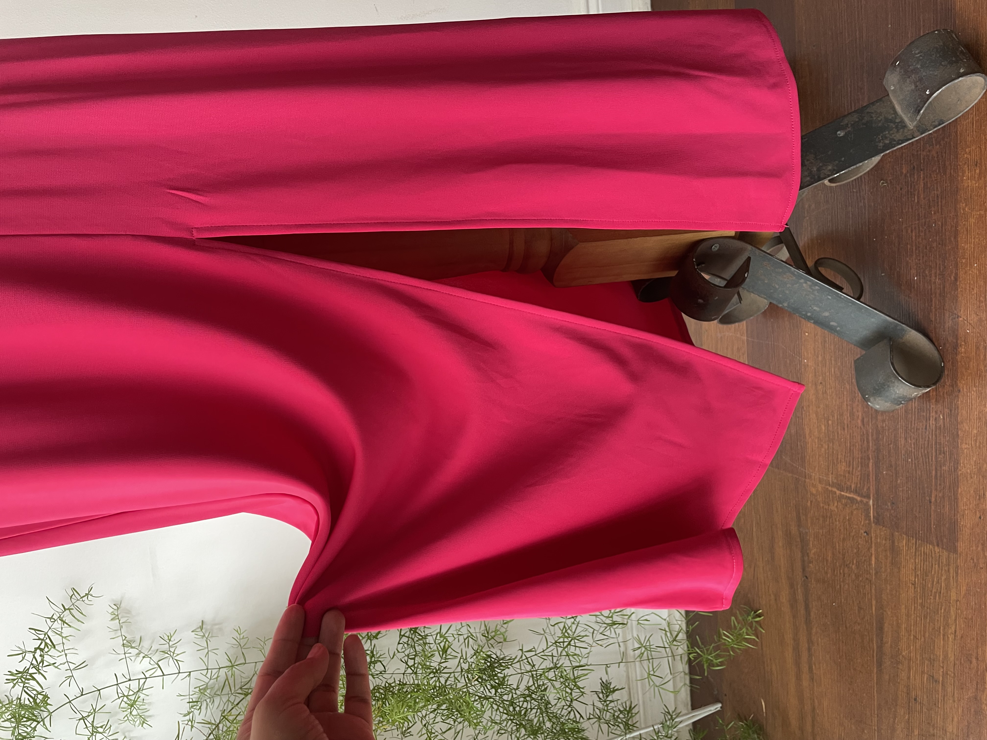 Vestido fucsia. Talla: S elasticado 3