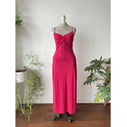 Vestido fucsia. Talla: S elasticado 1