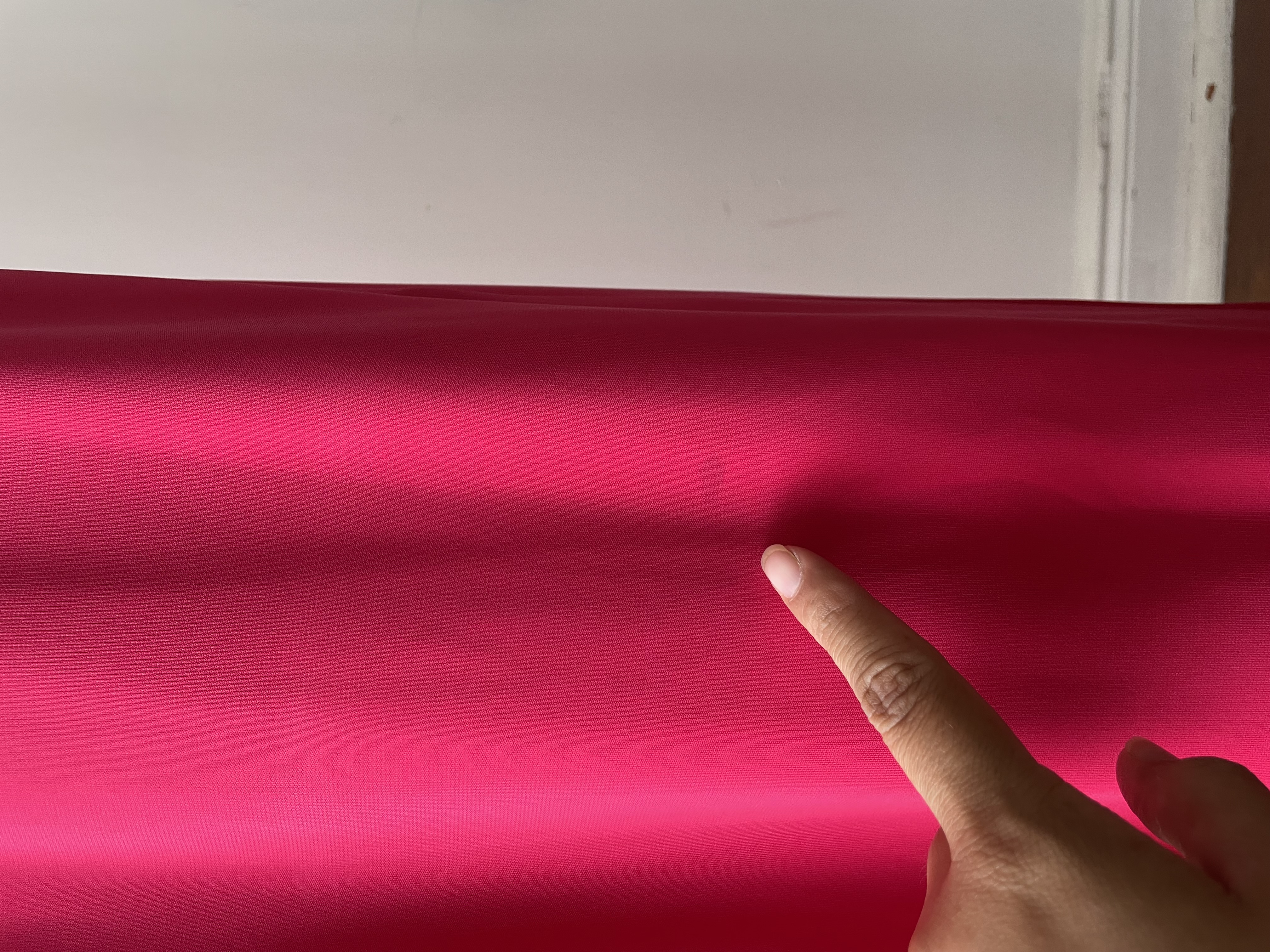 Vestido fucsia. Talla: S elasticado 5