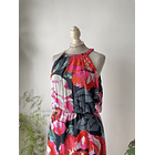 Vestido Floral. Talla: 8 (L) 3
