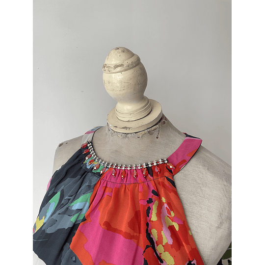 Vestido Floral. Talla: 8 (L)