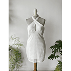 Vestido hilo blanco. Talla: L 1
