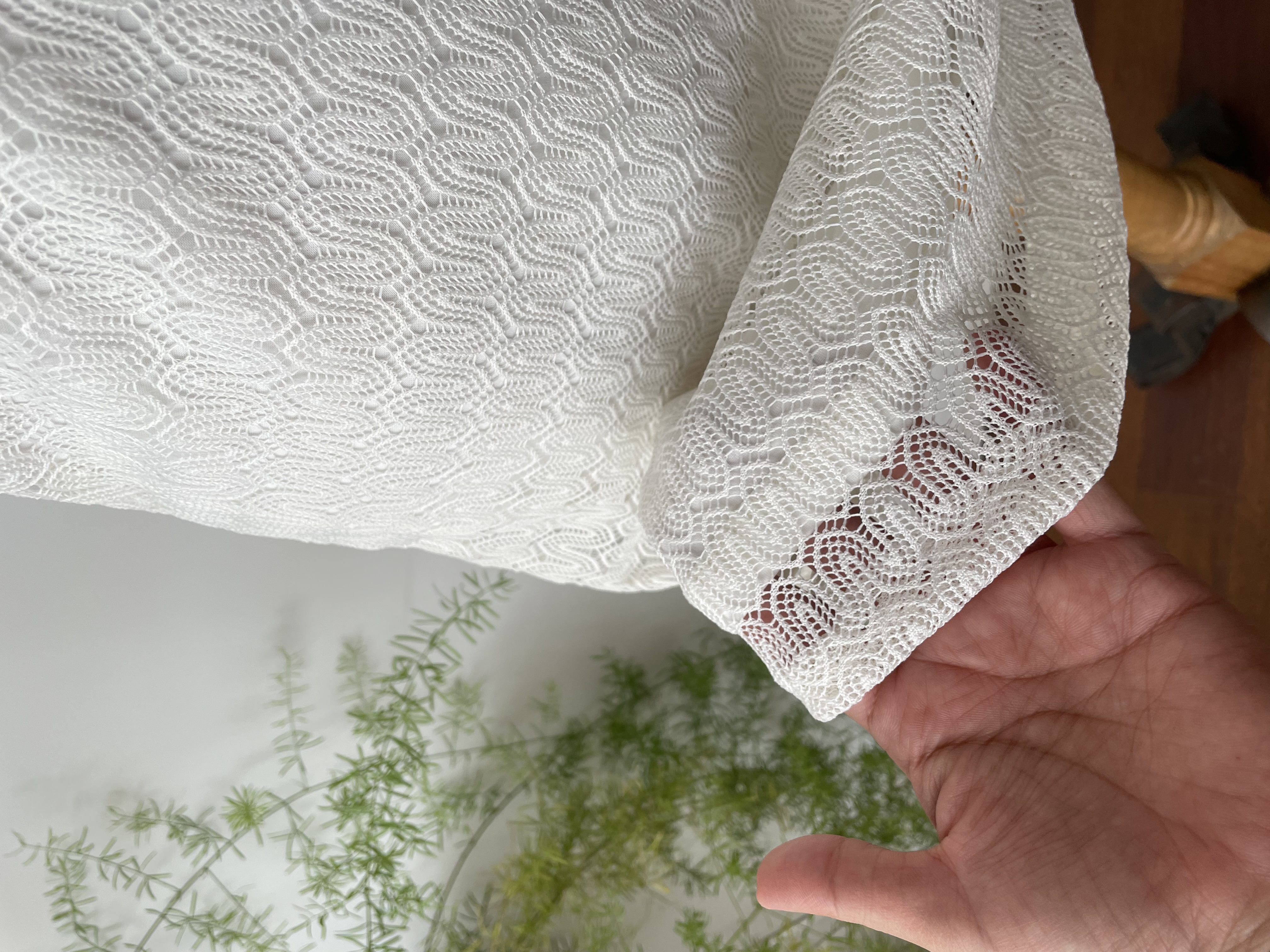 Vestido hilo blanco. Talla: L 3