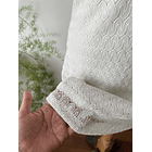 Vestido hilo blanco. Talla: L 3