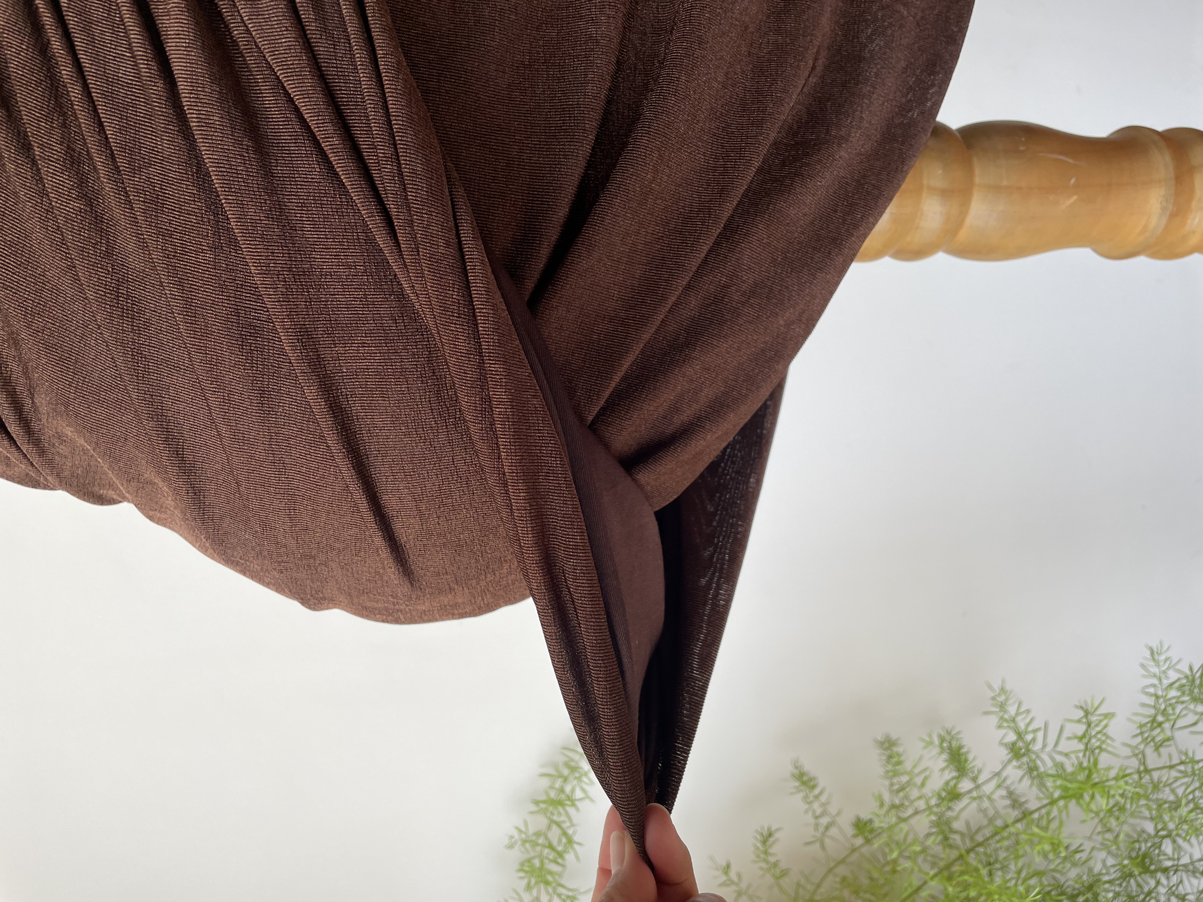 Vestido fiesta café. Talla: XS 4