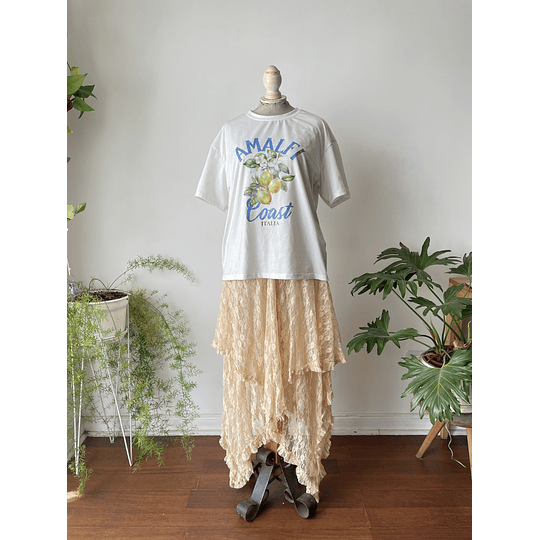 Vestido encaje. Talla: XL